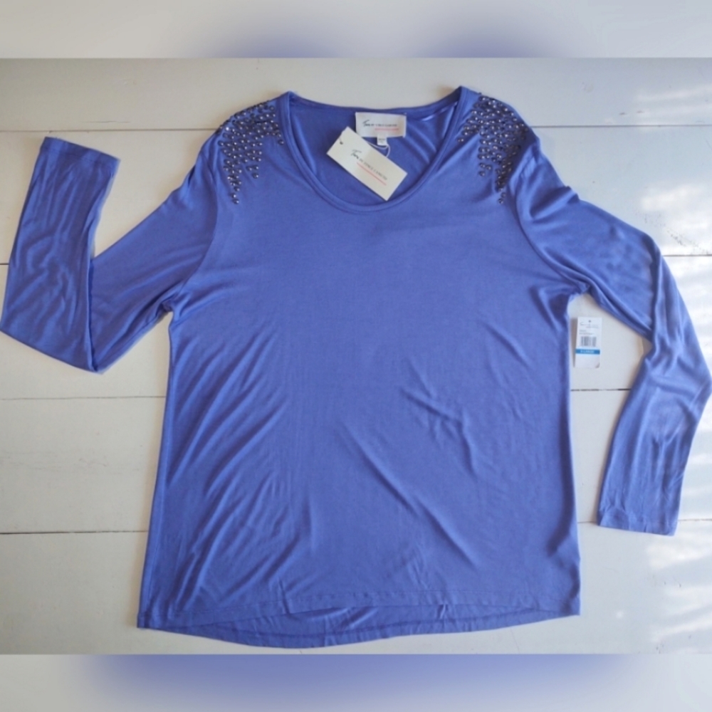 Two by Vince Camuto scoop neck long sleeve tunic top. XL
